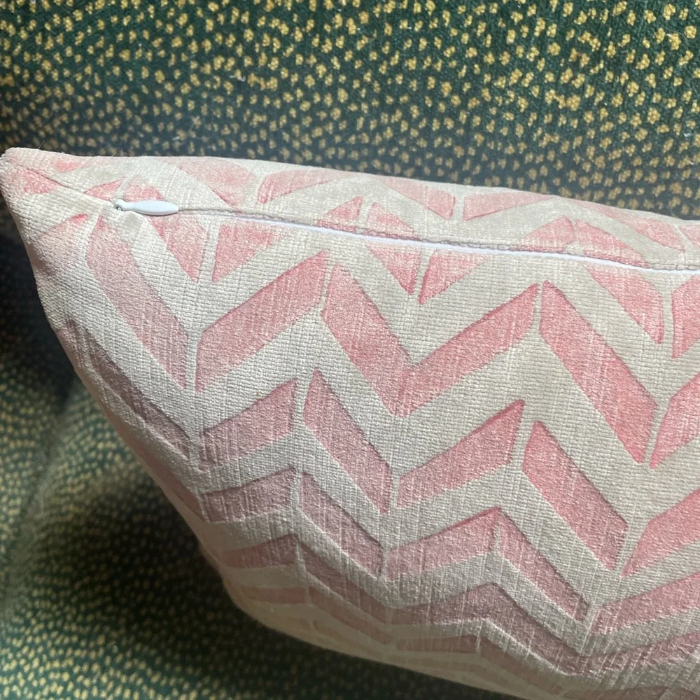 Vintage Galbraith & Paul Hand Block Printed Throw Pillow